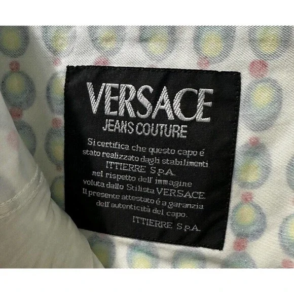 Vtg 90’s Versace Pants Colorful Olive Novelty Disco Atomic Art To Wear S…​ - Picture 9 of 16